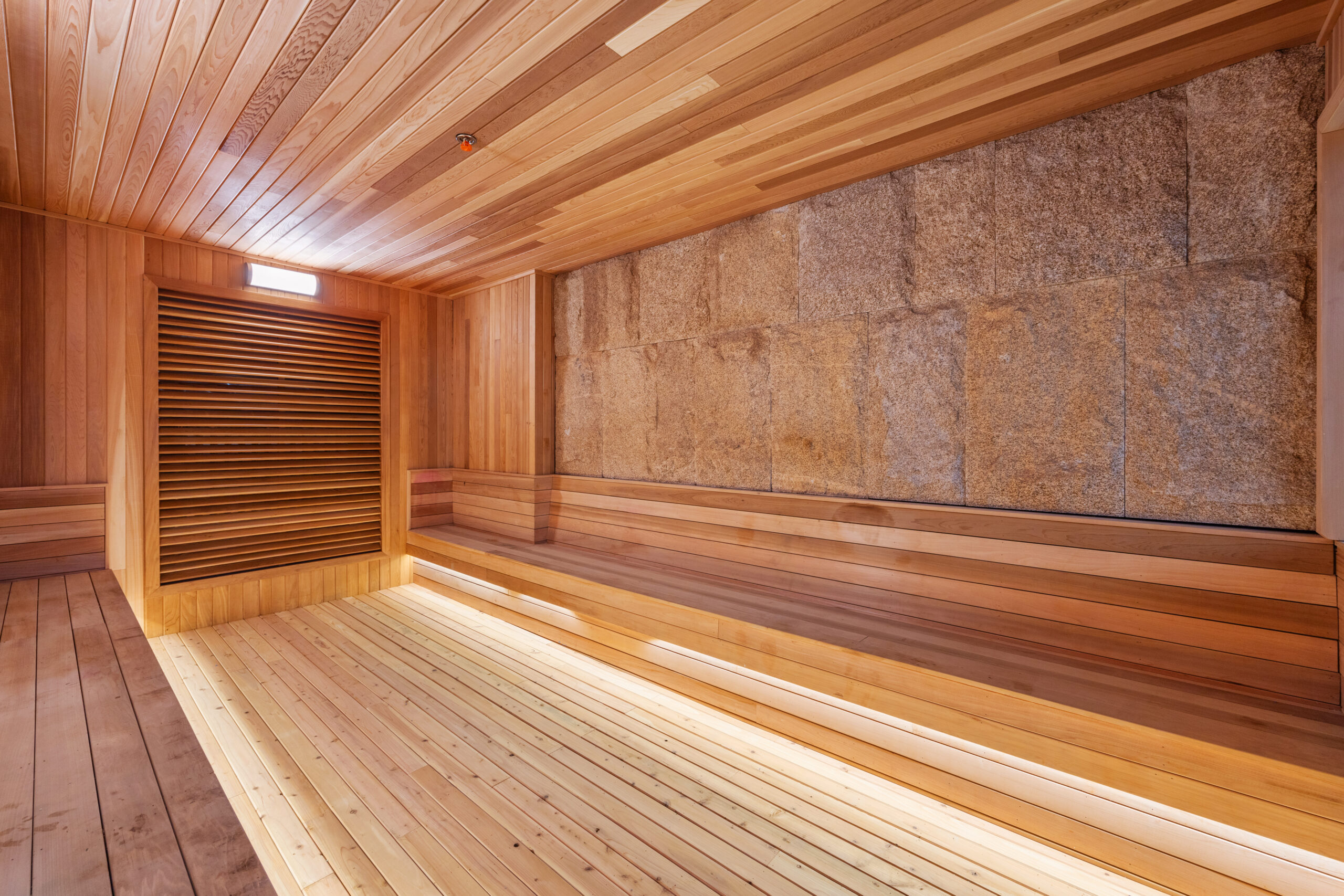 Inside of the Dry Sauna